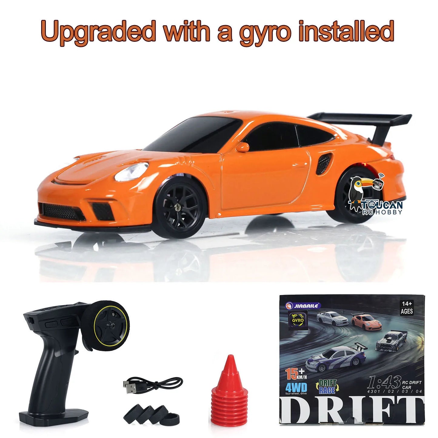 RC Drifting Car Upgraded Gyro 1/43 Racing RTR 4WD Four-wheel Drive High Speed Radio Control Model 2.4g Drift Race Car Mini Gifts