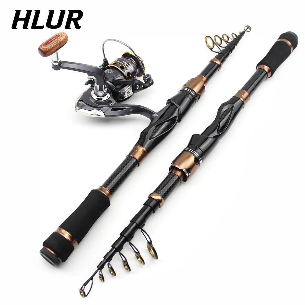 Carbon Fiber Spinning Rod Telescopic Fishing Rod 1.5/1.8/2.1M Casting Lure Feeder Rod Stick Super Fishing Pole