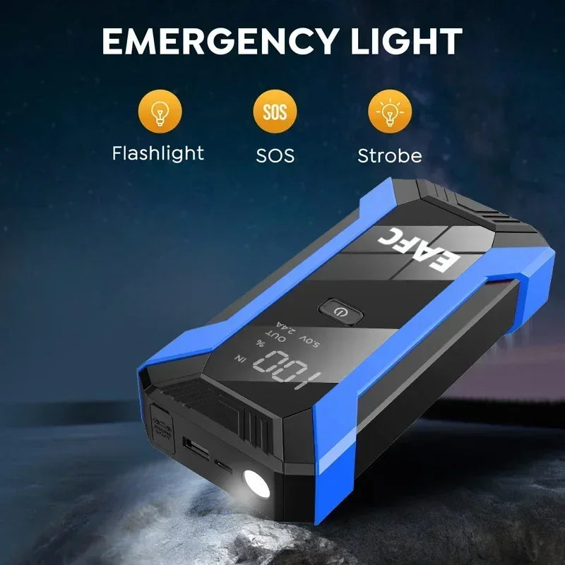 Output Portable Emergency Start-up Charger Car Power Bank Booster Battery Device