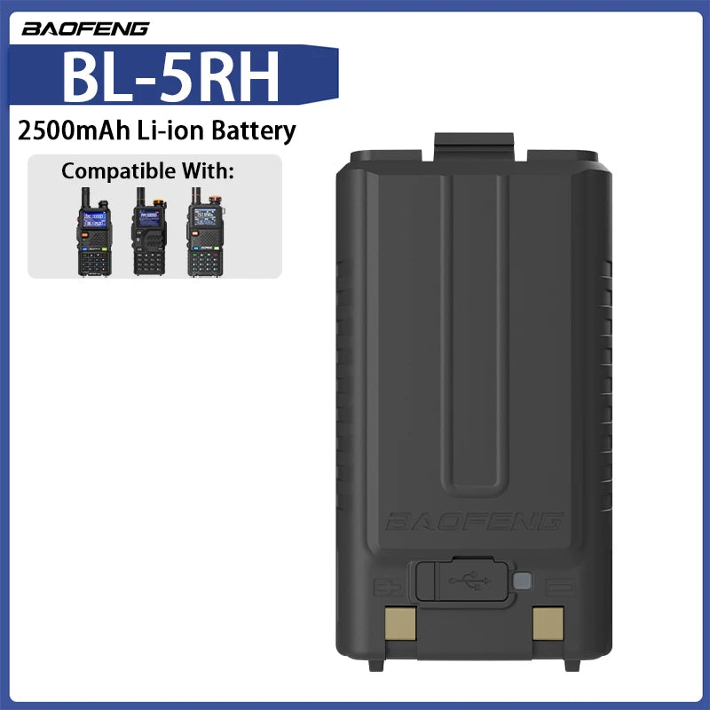 100% Original Li-ion Battery USB-C Charger BF-K5 Plus UV-5GPlus Walklie Talkie