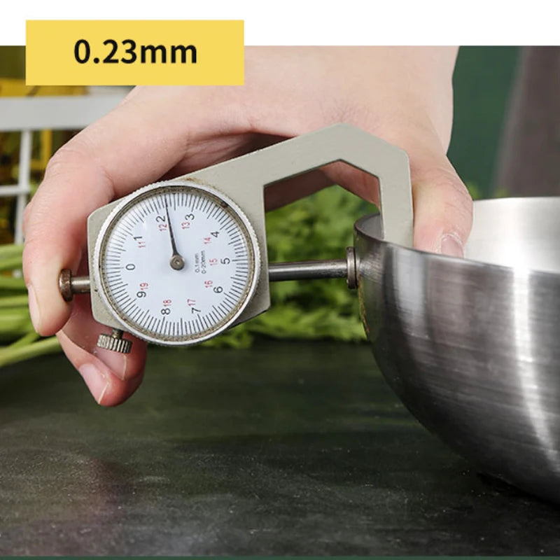 Stainless Steel Frying Pan, NonStick Pan Fried Steak Pot Uncoated Kitchen Cookware For Gas Stove and Induction Cooker