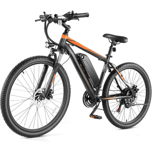 Electric Bike,26" Sunshine Commuter Ebike, 55 Miles 22MPH Electric Bicycle with 48V/374Wh Battery, LCD Display