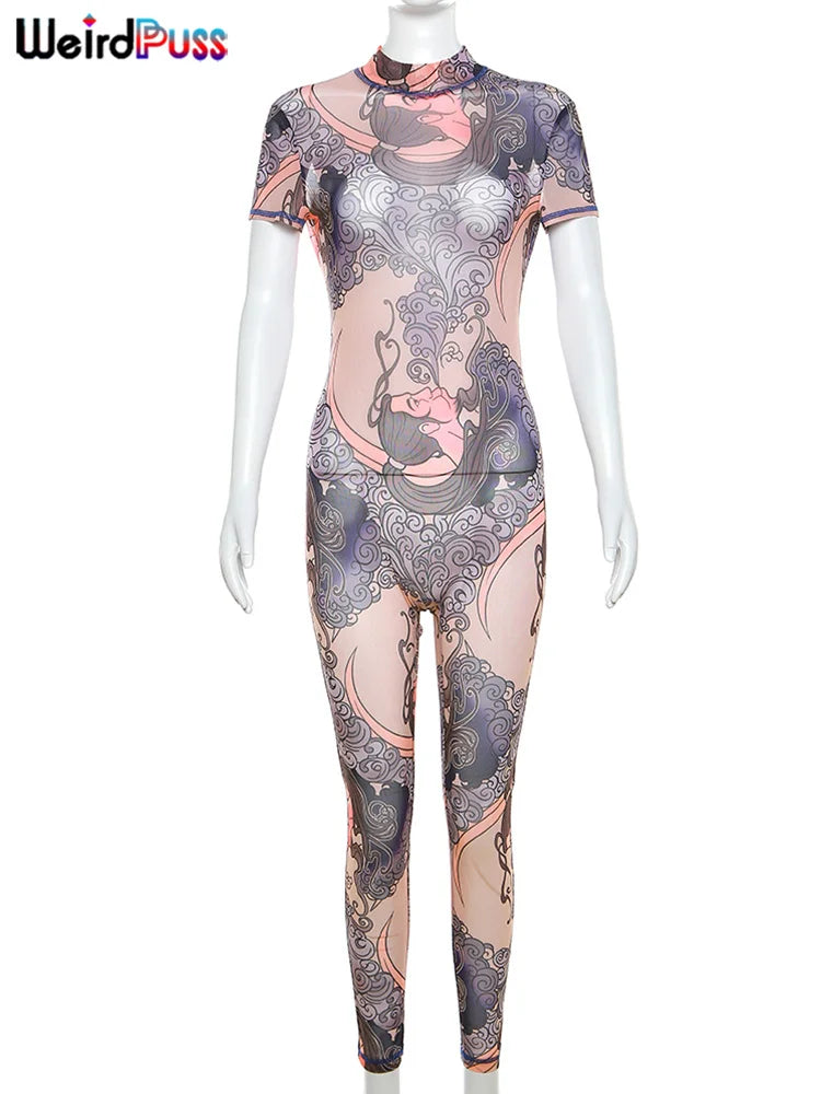 See Through Jumpsuit