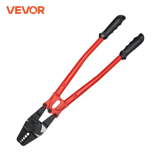 Wire Rope Swager Crimper Tool Insulated Handle Aluminum Copper Cable Fishing Dual Sleeves Cutter Crimping Pliers