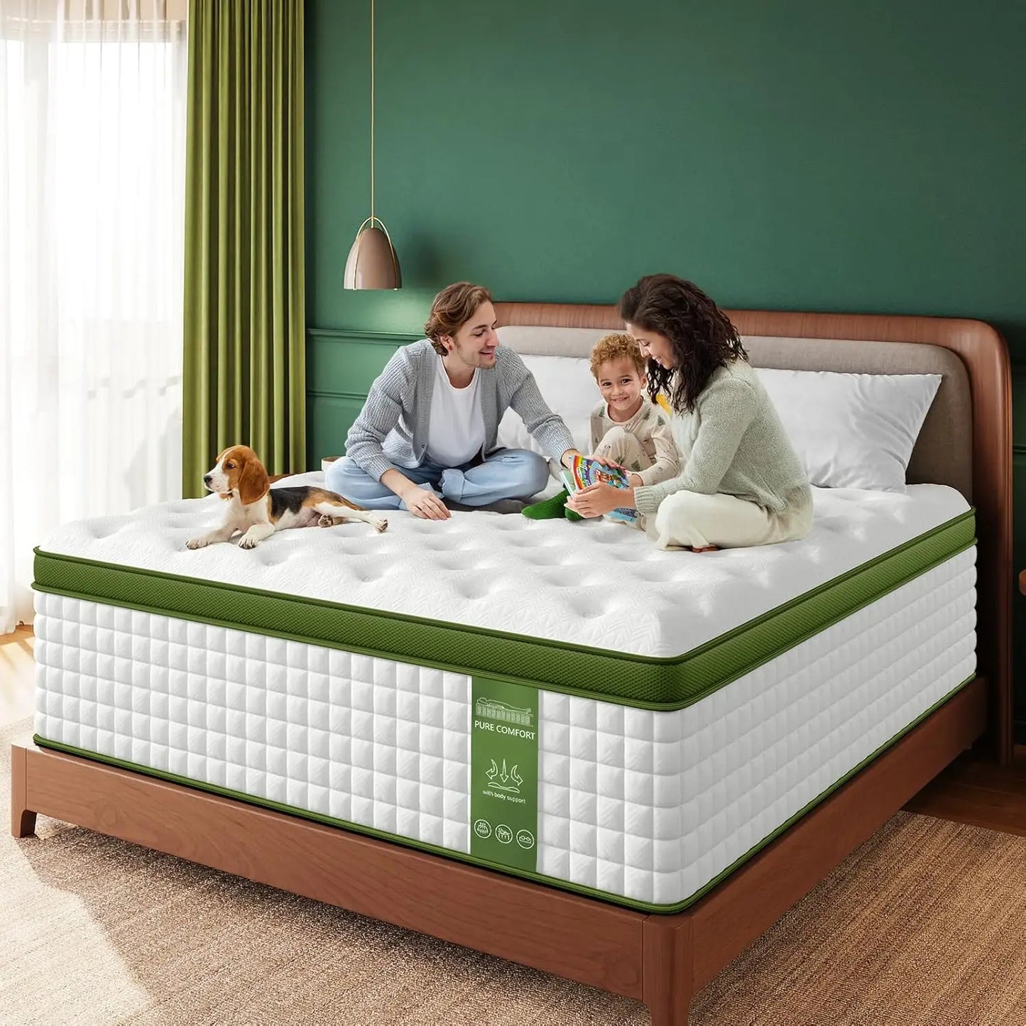 King Mattress,14 Inch Hybrid Mattress King Size